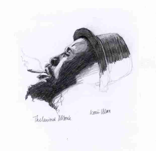 Portrait Thelonious Monk that I made and seeing the wonder in everything